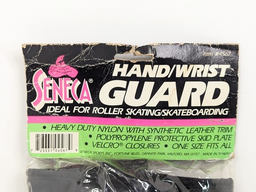 Seneca Protezione Polso Mano Skateboard #4567 Destra e Sinistra Nero Nylon Resistente Nuovo - Foto 5 di 24