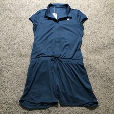 NEW Adidas Golf Romper Girls Youth XL 14-15 Y Blue PRIMEGREEN UPF 50 Outdoor