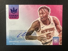 2020-21 Panini Court Kings #FP-IQU Immanuel Quickley Fresh Paint Sapphire /25