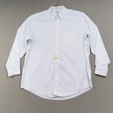 Brooks Brothers Dress Shirt 17-35 White Non-Iron Supima Cotton Madison Fit