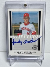 Sparky Anderson 2003 Topps Team Topps Legends Autograph Issue HOF Reds Legend 