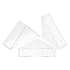 20Pcs Corner Protectors 18x71mm Plastic Right Angle Corner Guards Cushion, White