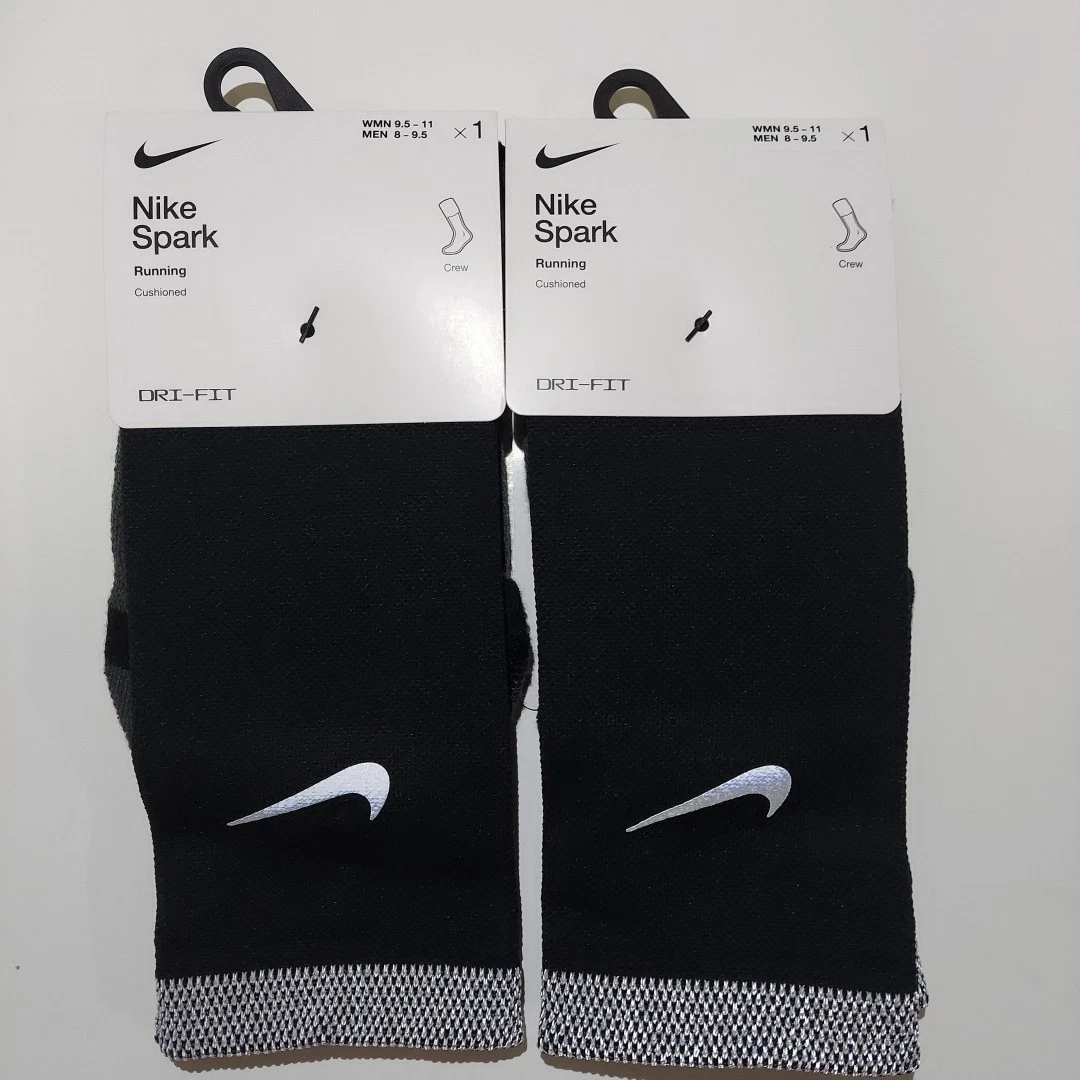 Nike Spark Man's Women's Running CREW Socks Dri-Fit Cushioned 2 Pairs
Opens in a new window or tab