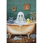 Counted Cross Stitch Kit Home ghost DIY Abris Art