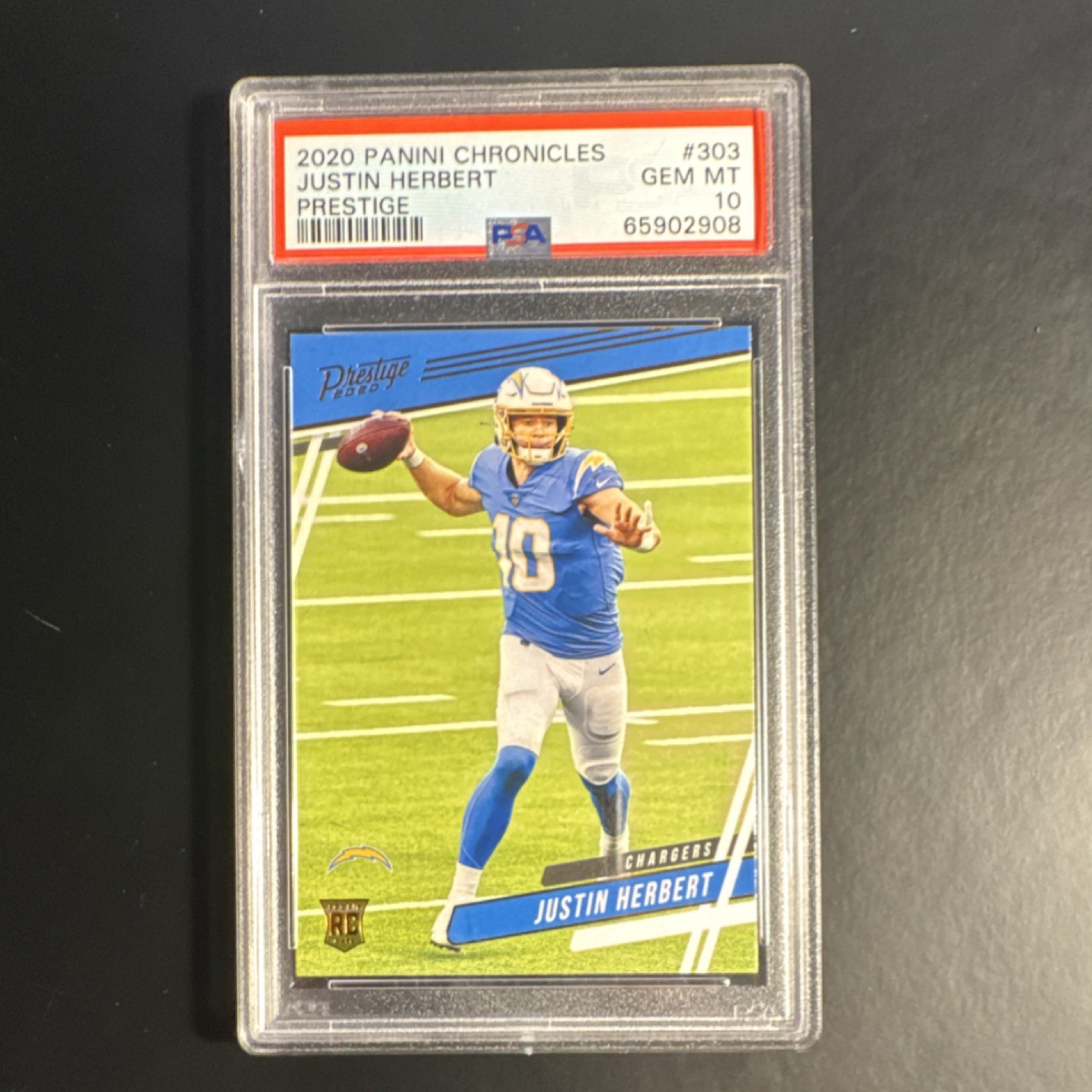 Justin Herbert Panini Chronicles Prestige #303 Base