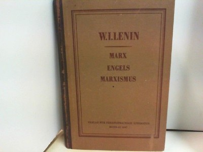 MARX, ENGELSD, MARXISMUS Lenin, W.I.: