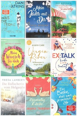 Bücherpaket 9x LIEBE ROMANTIK Dani Atkins Fay Keenan Michelle Adams Robyn Carr