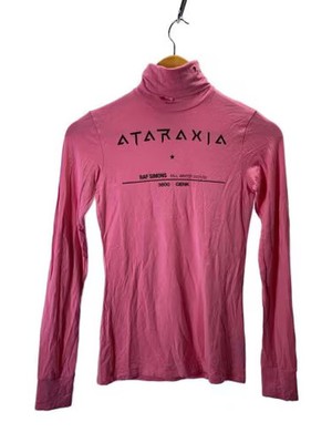 RAF SIMONS/Long-sleeved T-shirt/Size S/Cotton/Pink/21-W147
