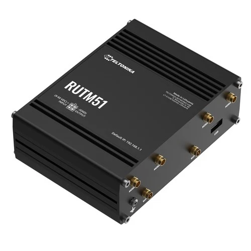 Teltonika RUTM51 5G NR (SA, NSA) & 4G (LTE Cat 12) Industrial Router + WiFi 5