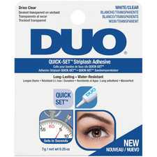 Quick Set Clear Lash Glue, Striplash Adhesive, Latex Free, Rapid Dry, Easy Use, 