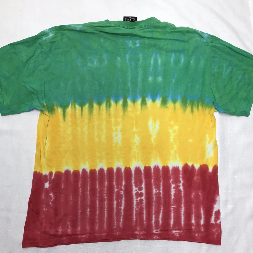 Camisa vintage 2007 Bob Marley Lion Tie Dye etiquetada XL reggae moda Jamaica Foto 4 de 4