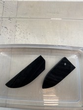 2 Medium Black Banded Clovis And Knife Obsidian Flint Knapping Preform Blanks