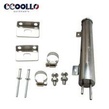 2x13 Universal Radiator Overflow Stainless Steel Silver Overflow Tank 20oz New