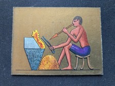 1928 Cavanders Ancient Egypt Card # 4 Egyptian Goldsmith at Work (VG/EX)