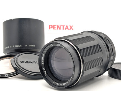 [Mint + PENTAX Super 135mm F/3.5 M42 Telefoto Mf Objektiv + Kapuze Aus Japan