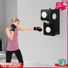 Wall Mount Punching Bag Boxing Training Equipment For Hooks Uppercuts Home Gym