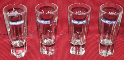 3x Ramazzotti Glasses, Live, Love, Laugh and 1x Firenze, 2 and 4cl Dash