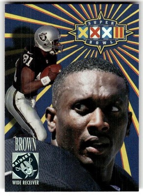 1998 Collector's Edge Super Bowl Card Show Tim Brown #/1000 #17