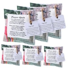 Pcs Mini Prayer Quilt with Cross Inside, Vintage Pocket Scripture Prayer 6
