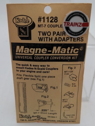 Kit de conversión de acoplador con adaptadores Kadee escala 1128 N MT-7 | Zustand: Used