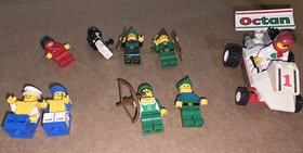 🔥Vintage LEGO Forest Men Woman, Race Car, Sailors, Minifigs. Rare! See Pics!!🔥