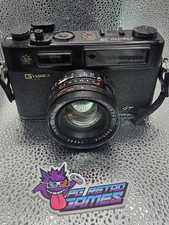 Yashica Electro 35 GT Rangefinder 35mm Film Camera Black Parts Or Repair