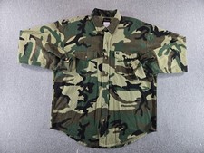 Codet Shirt Men's XL Long Sleeve Camo Cotton Button Down Made in USA Hunting Top