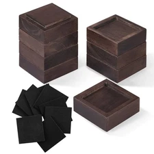 Bed Risers, Furniture Risers (Set of 8-Height 1") Can be Adjusted to 2'' 3''o...