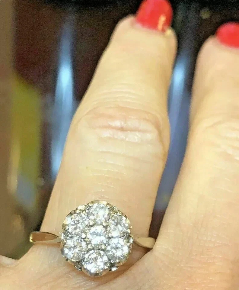 2.00 TCW Round Cut Lab Created Floral Wedding Ring 14k Solid White Gold - Image 2 of 4