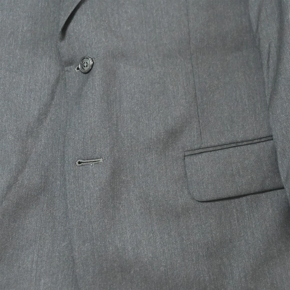 Jos A Bank 41R Gray 100% Wool Gordon Mens Blazer Suit Jacket Sport Coat - Image 3 of 4