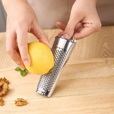 1pc Hand Held Nutmeg Grater Stainless Steel Cheese Grater Citrus Zester Lemon