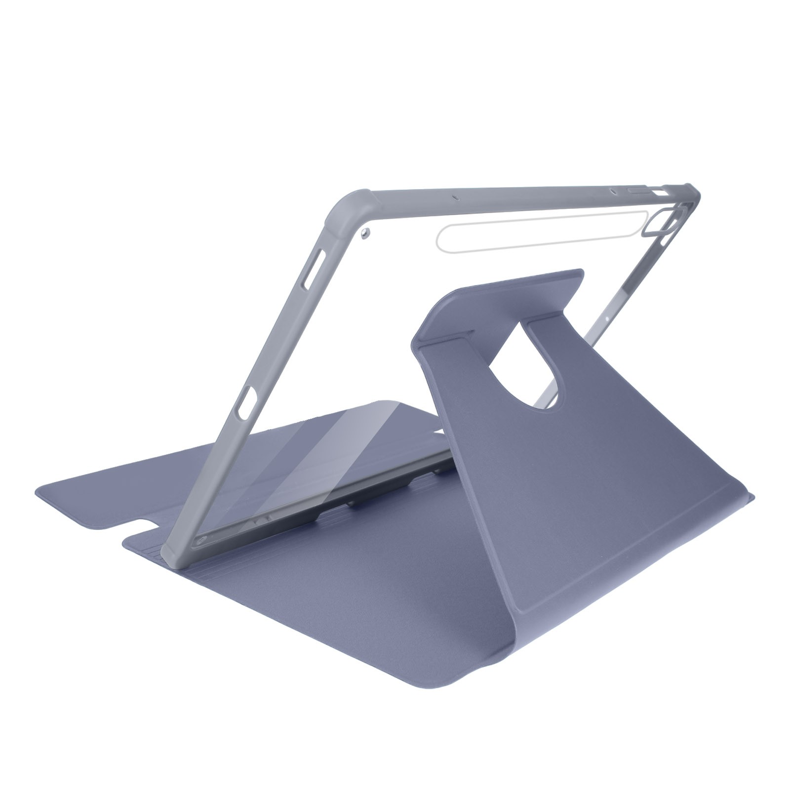 Housse pour Tab S9 FE pivotante 360 degrés Avizar avec coque antichoc lavande
