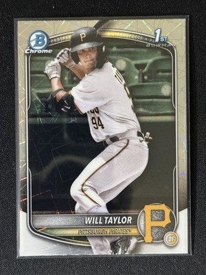 2025 Bowman Chrome #BCP-179 Will Taylor Prospects Laser