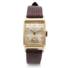 Vintage Lord Elgin 14k Yellow Gold Hand Wind Men's Watch