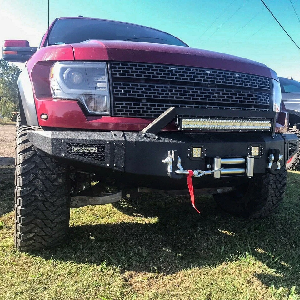 Vijay Fit 2009-2014 Ford F150 Raptor Front Bumper & Rear Bumper with LED Lights - Image 4 of 4