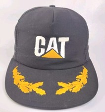Vtg CAT Caterpillar Made in USA Louisville Mfg Co Scrambled Eggs Snapback Hat