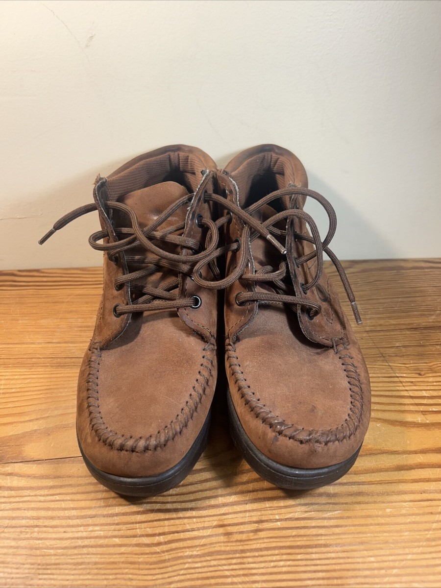 Dexter USA Walkmocs Brown Leather Chukkas Laced Ankle Bootie  display picture 1