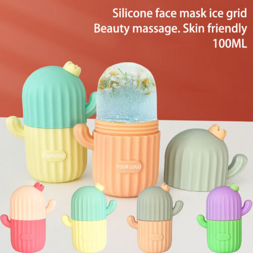 Ciotola di ghiaccio viso cactus mini impacco portatile - massaggio di raffreddamento - opera Sg - Foto 1 di 15