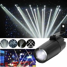 HOLDLAMP Disco Ball Pin Spot Light with White LED Stage Lighting Beam Spotlight