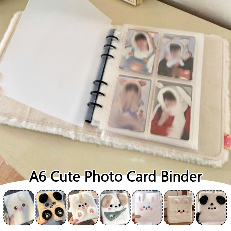 A6 Cute Plush Kpop Idol Photo Album Binder Removable Card Collect