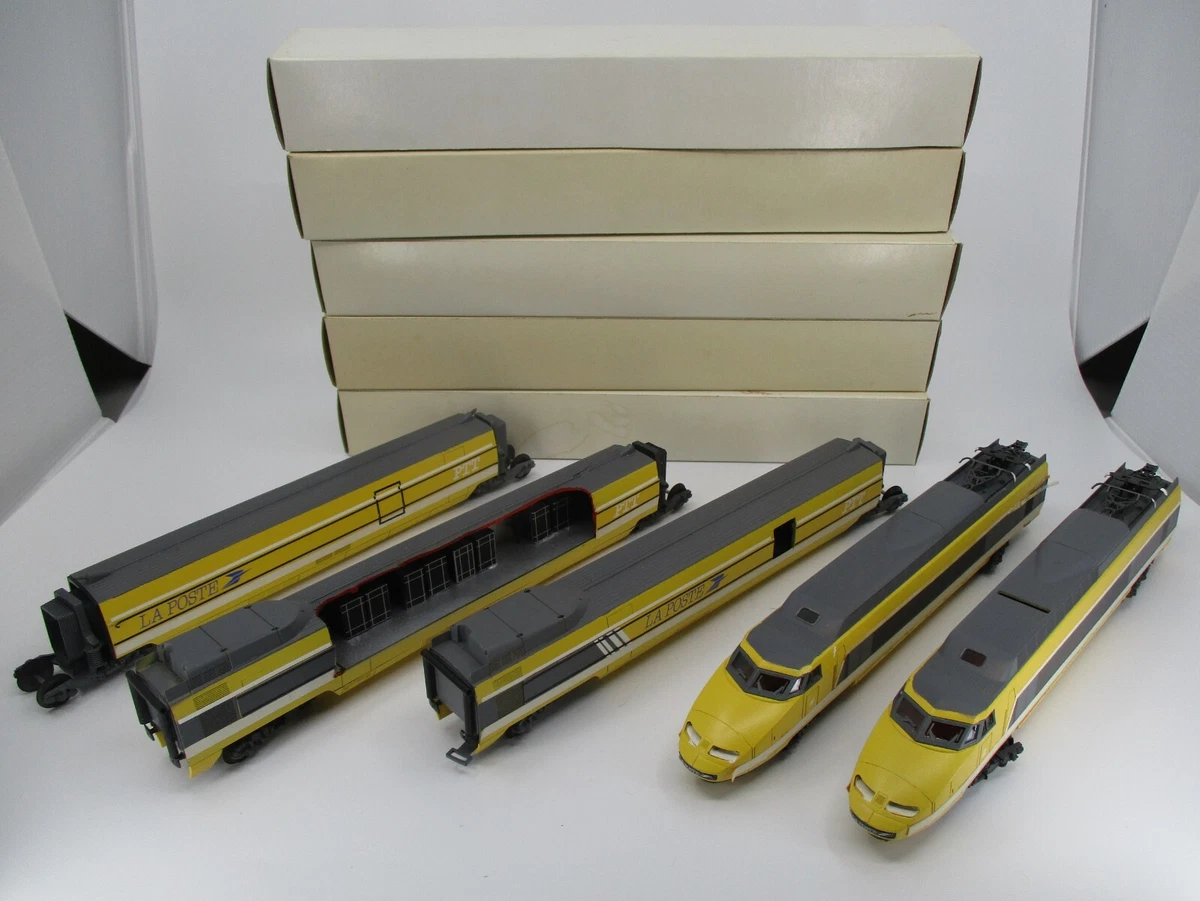 Coffret TGV La Poste - Locomotive électrique Et Wagon - Époque 4 - Analogique - Occasion