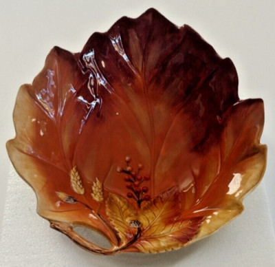 NIB, Fitz and Floyd Bowl FALL'S LEAVES 656/101
