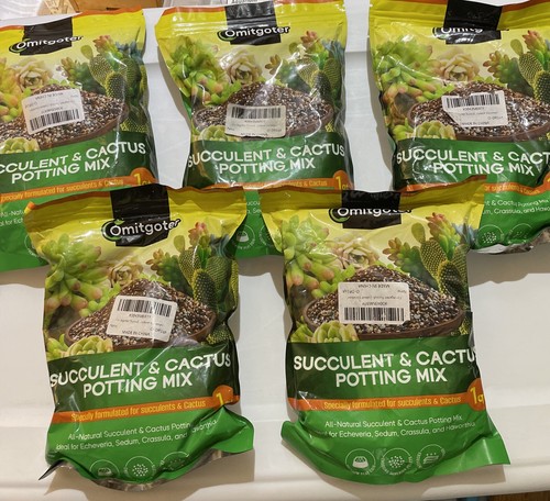 5 Pack Omitgoter Succulent And Cactus Potting Mix | eBay