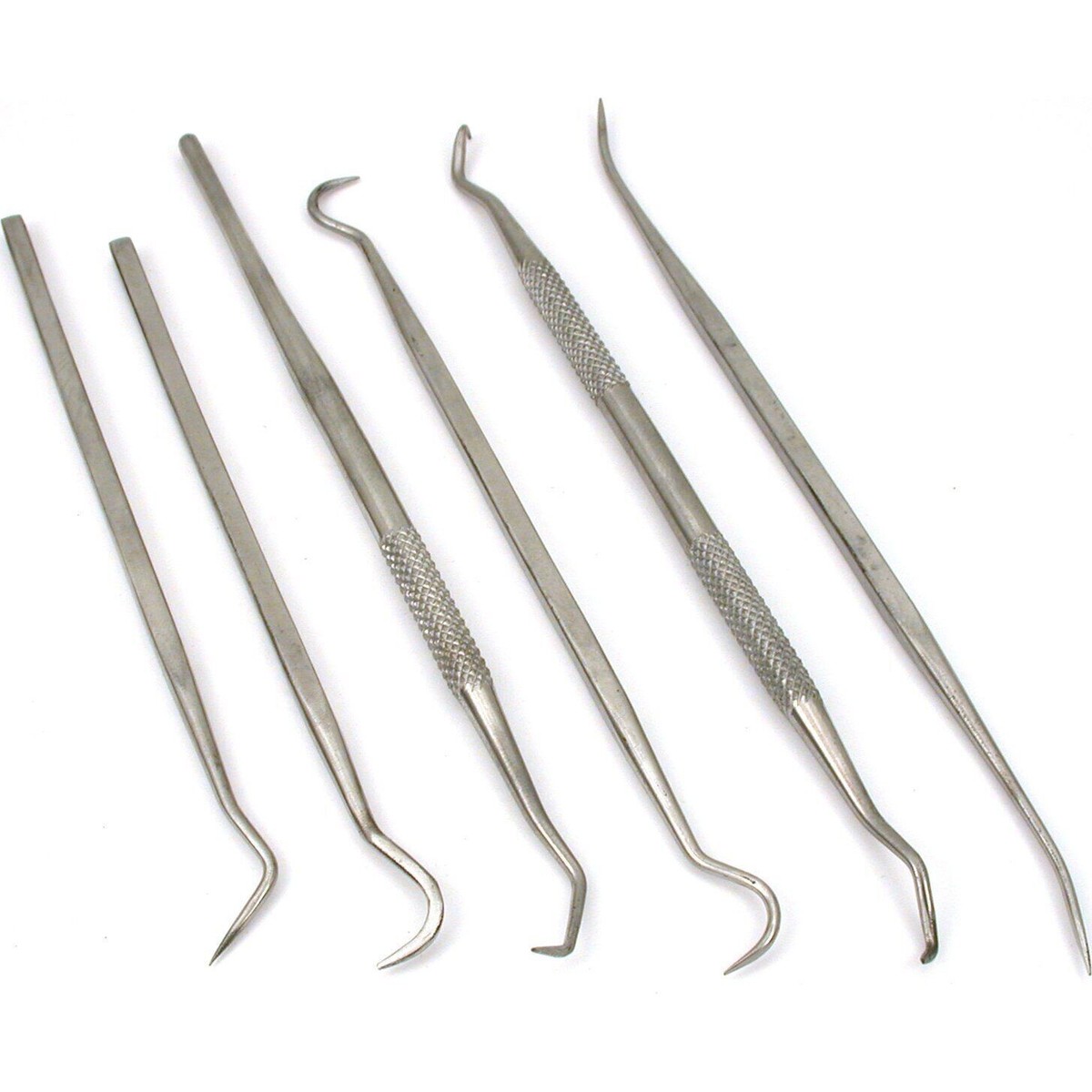 6 pieces Jewel Tool S9258 Stainless Steel Pick Set Wax Carving