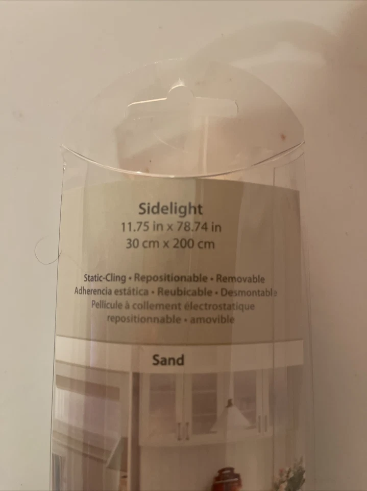 Brewster 99435 Luz Lateral Arena Privacidad Película Vidrio Adhesivo 11.75" x 78.74" Nuevo Foto 3 de 3