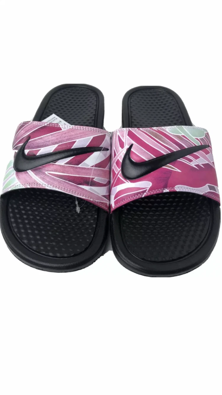 Nike Benassi JDI 618919 030 diapositive donna stampa floreale spiaggia nuove con scatola