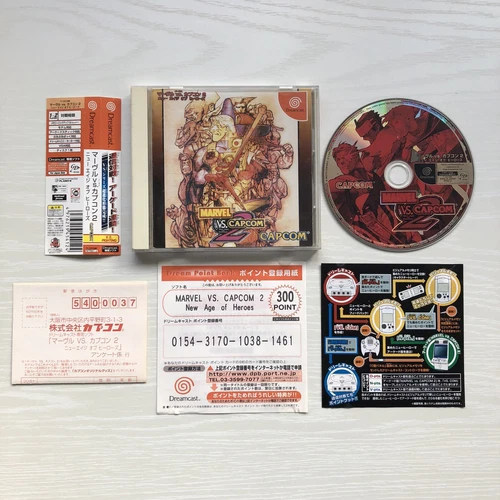 Dreamcast MARVEL VS CAPCOM 2 New Age of Heroes Obi DC Japan