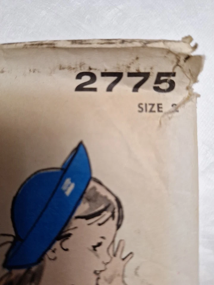 Skirt Shirt Coat Dress Sailor Girls 2 2T Advance 2775 Sewing Pattern VTG Pleat - Image 4 of 4