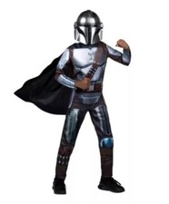 Star Wars Mandalorian Kids Halloween Costume Muscle Jumpsuit 8-10 Medium