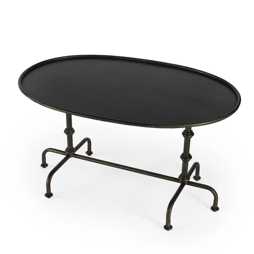 Butler Specialty Metalworks Transitional Coffee Table In Pewter - Picture 1 of 7